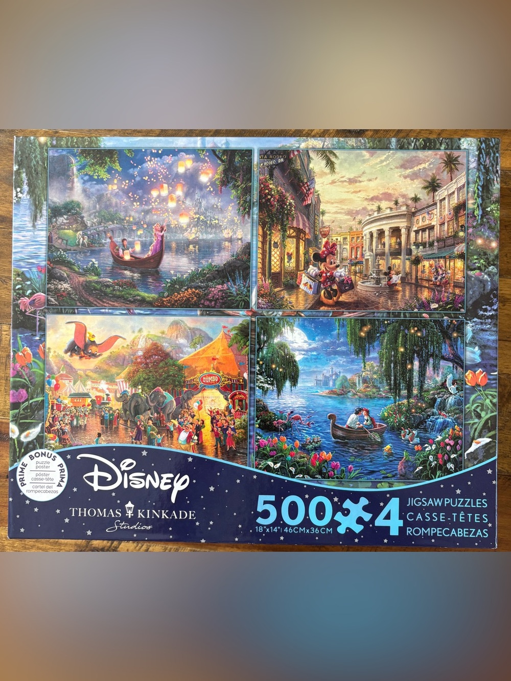 Disney 4-Scene Puzzle Set. 500 pc